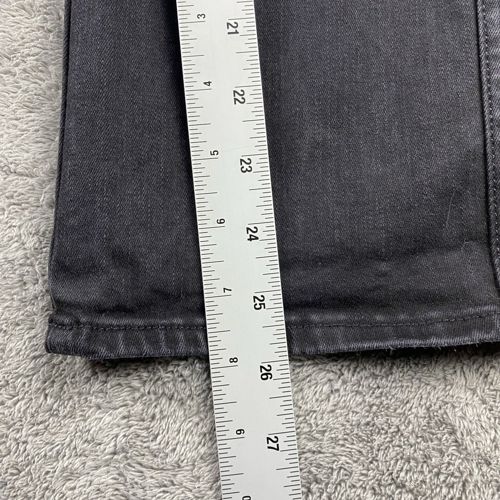Good American Good Straight Jeans Womens 6/ 28 Black‎ Dark Wash Denim Mid Rise - Picture 4 of 13